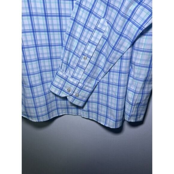 Peter Millar Crown Crafted Men's Size XL Performance Plaid Sport Shirt $200 NWT - Picture 6 of 13